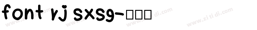 font rj sxsg字体转换